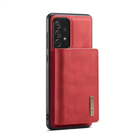 For Samsung Galaxy A33 5G DG.MING M1 Series 3-Fold Multi Card Wallet Phone Case(Red) by DG.MING