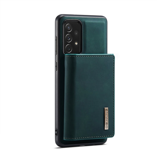 For Samsung Galaxy A73 5G DG.MING M1 Series 3-Fold Multi Card Wallet Phone Case(Green) by DG.MING