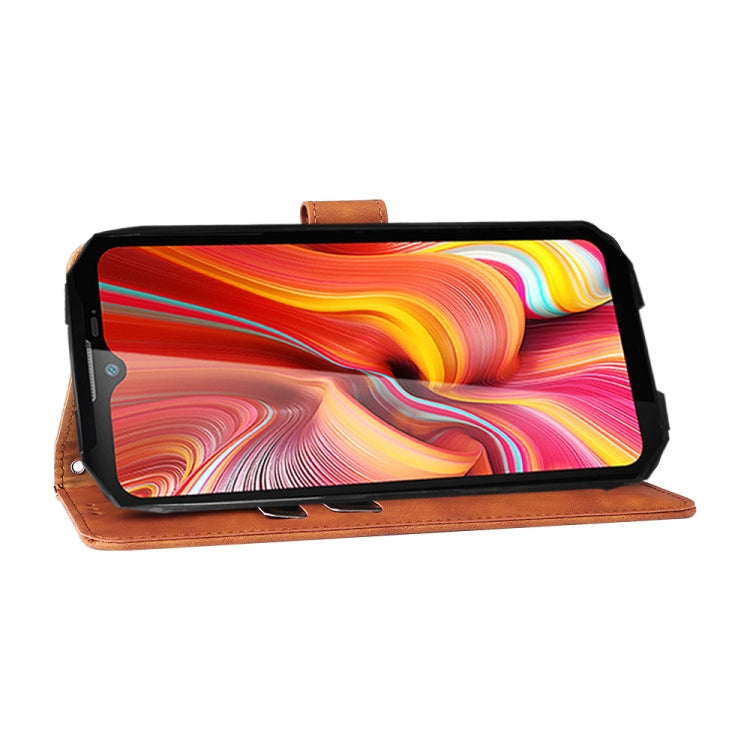 For DOOGEE S96 Pro Skin Feel Magnetic Buckle Calf Texture PU Phone Case(Brown) by buy2fix