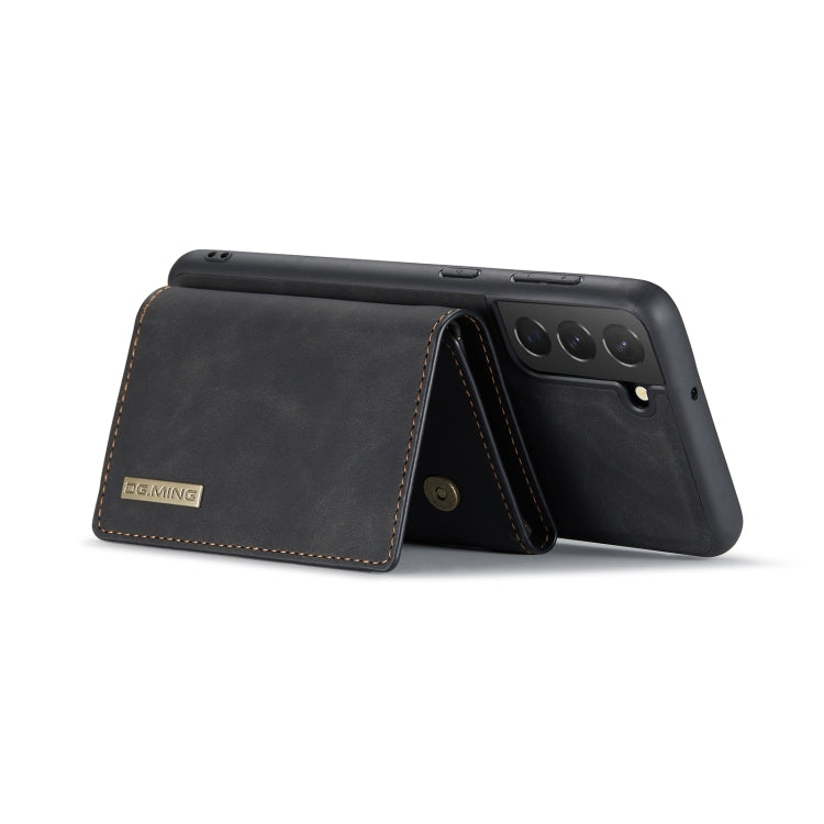 For Samsung Galaxy S22 5G DG.MING M1 Series 3-Fold Multi Card Wallet Phone Case(Black) by DG.MING