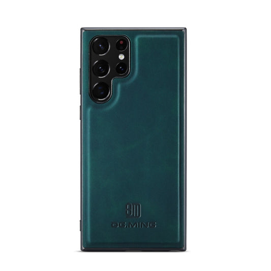 For Samsung Galaxy S22 Ultra 5G DG.MING M1 Series 3-Fold Multi Card Wallet Phone Case(Green) by DG.MING