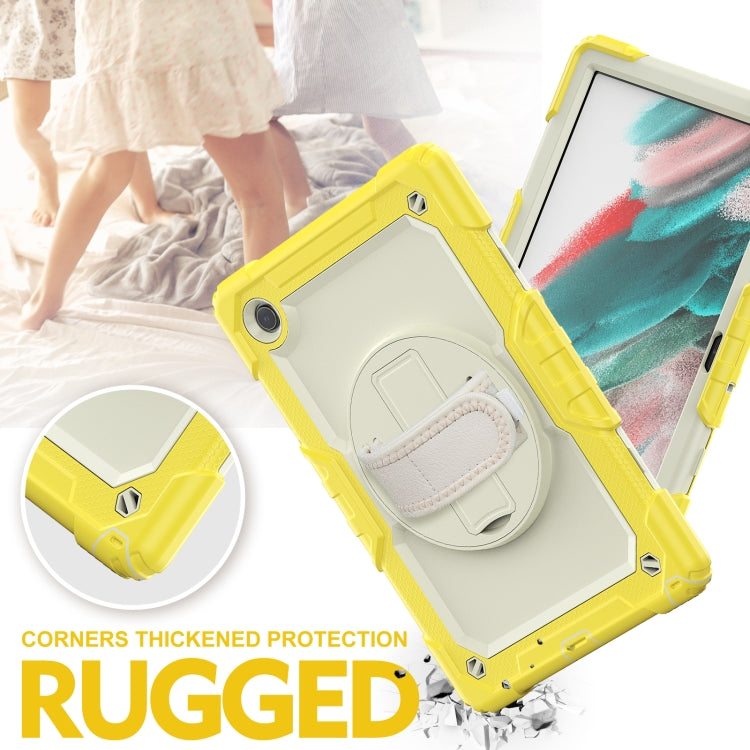 For Samsung Galaxy Tab A8 10.5 2021 X200 / X205 Silicone + PC Tablet Case(Beige + Yellow) - Other Galaxy Tab PC by buy2fix | Online Shopping UK | buy2fix