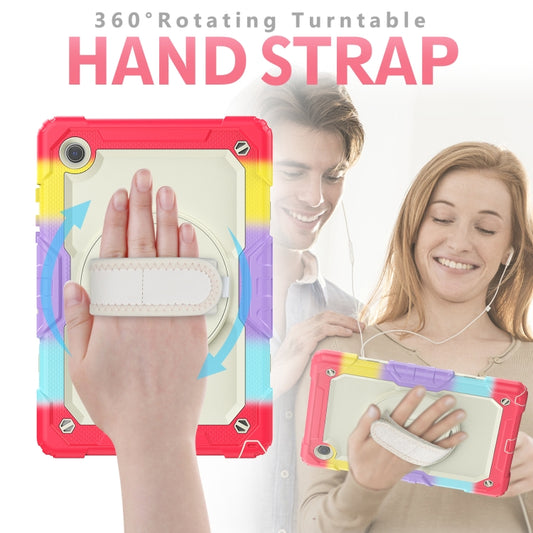 For Samsung Galaxy Tab A8 10.5 2021 X200 / X205 Silicone + PC Tablet Case(Beige + Camouflage Red) - Other Galaxy Tab PC by buy2fix | Online Shopping UK | buy2fix