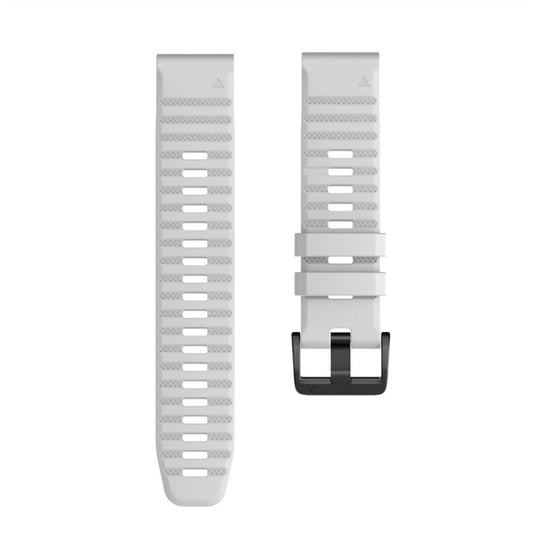 For Garmin Fenix 7X Silicone Watch Band(White) by buy2fix