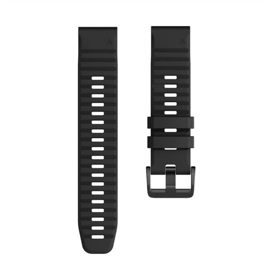 For Garmin Fenix 7X Silicone Watch Band(Black) by buy2fix