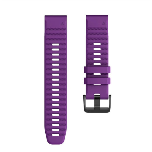 For Garmin Fenix 7X Silicone Watch Band(Purple) by buy2fix