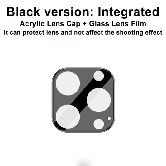 For iPhone 13 Pro / 13 Pro Max imak Integrated Rear Camera Lens Tempered Glass Film with Lens Cap Black Version by imak