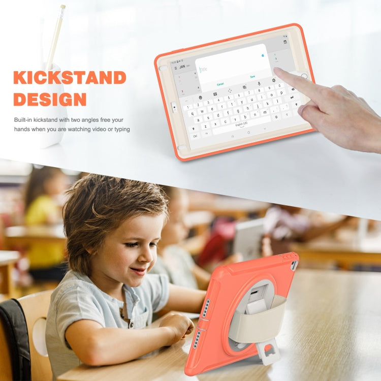 360 Degree Rotation PC + TPU Tablet Case For iPad 9.7 2018 / 2017(Coral Orange) - iPad 9.7 (2018) & (2017) Cases by buy2fix | Online Shopping UK | buy2fix