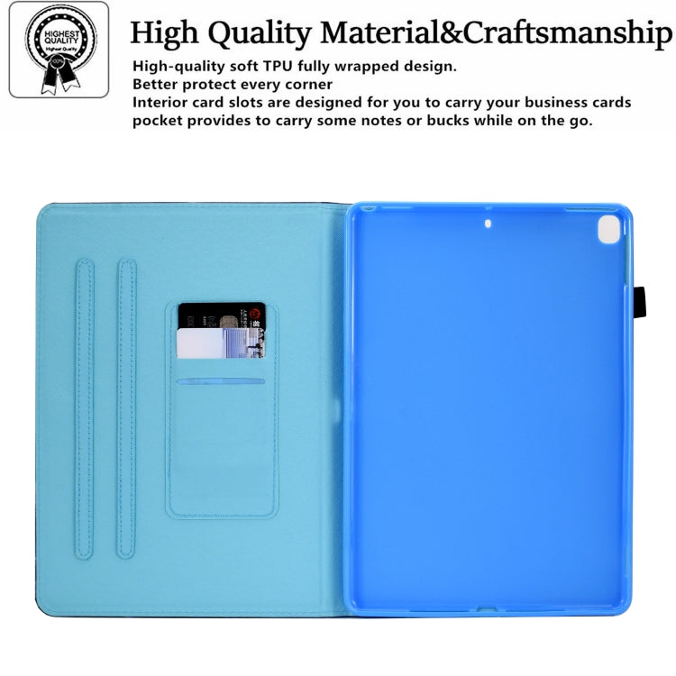 For iPad 10.2 2020 & 2019 Sewing Pen Slot Leather Tablet Case(Bow Tie Cat) - iPad 10.2 Cases by buy2fix | Online Shopping UK | buy2fix