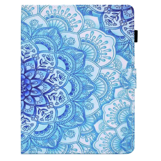 For 7 inch Tablet Electric Pressed TPU Leather Tablet Case(Green Flower) - 7 inch by buy2fix | Online Shopping UK | buy2fix