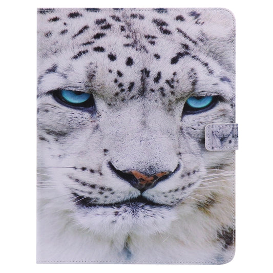 Colored Drawing Pattern Horizontal Flip PU Leather Case with Holder & Card Slots & Wallet & Sleep / Wake-up Function(White Panther) - iPad 4 & 3 & 2 Cases by buy2fix | Online Shopping UK | buy2fix