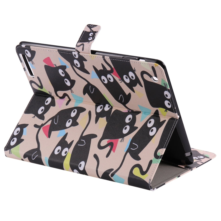 Colored Drawing Pattern Horizontal Flip PU Leather Case with Holder & Card Slots & Wallet & Sleep / Wake-up Function(Little Cat) - iPad 4 & 3 & 2 Cases by buy2fix | Online Shopping UK | buy2fix