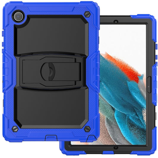 For Samsung Galaxy Tab A8 10.5 2021 Shockproof Black Silicone + PC Tablet Protective Case(Blue) - Other Galaxy Tab PC by buy2fix | Online Shopping UK | buy2fix