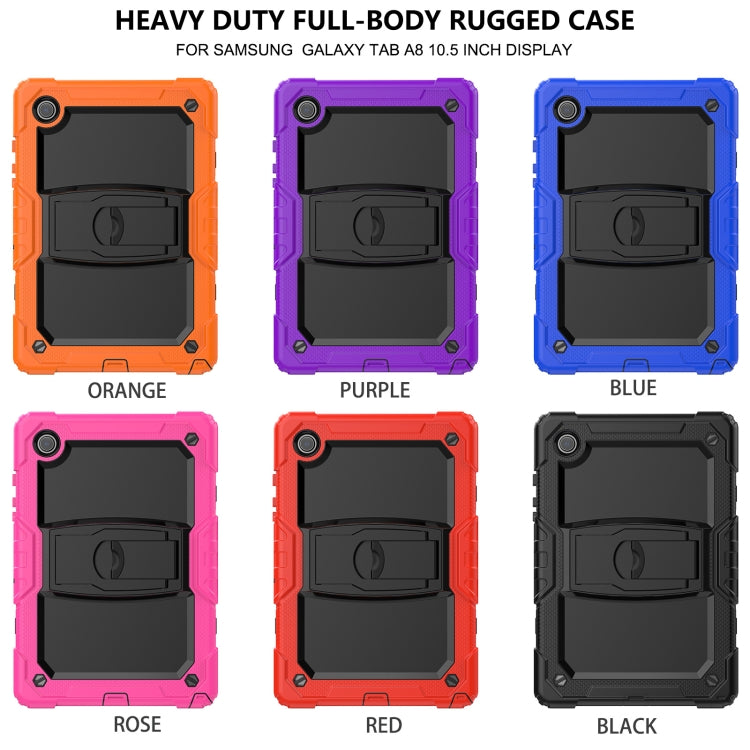 For Samsung Galaxy Tab A8 10.5 2021 Shockproof Black Silicone + PC Tablet Protective Case(Red) - Other Galaxy Tab PC by buy2fix | Online Shopping UK | buy2fix