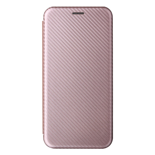For Blackview A55 Carbon Fiber Texture Horizontal Flip PU Phone Case(Pink) by buy2fix