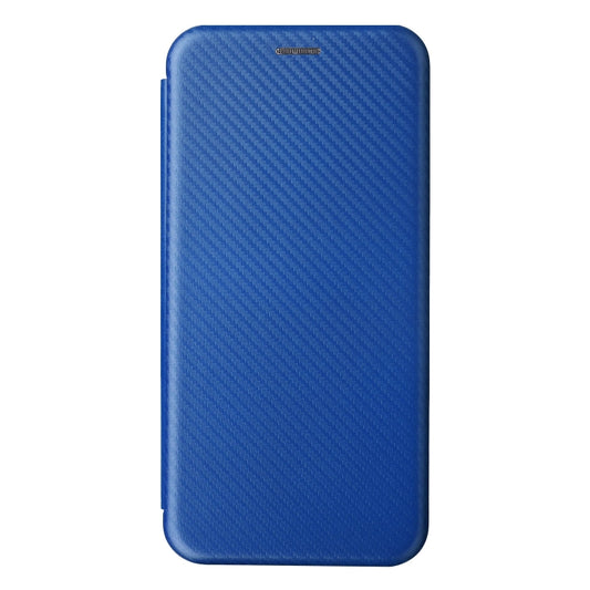 For Blackview A55 Carbon Fiber Texture Horizontal Flip PU Phone Case(Blue) by buy2fix