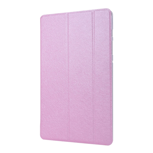 For Samsung Galaxy Tab S8+ / Tab S7+ Silk Texture Flip Leather Tablet Case(Pink) by buy2fix