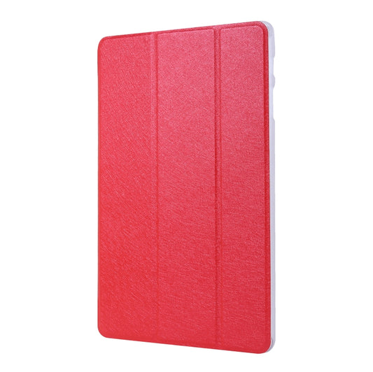 For Samsung Galaxy Tab S8+ / Tab S7+ Silk Texture Flip Leather Tablet Case(Red) by buy2fix