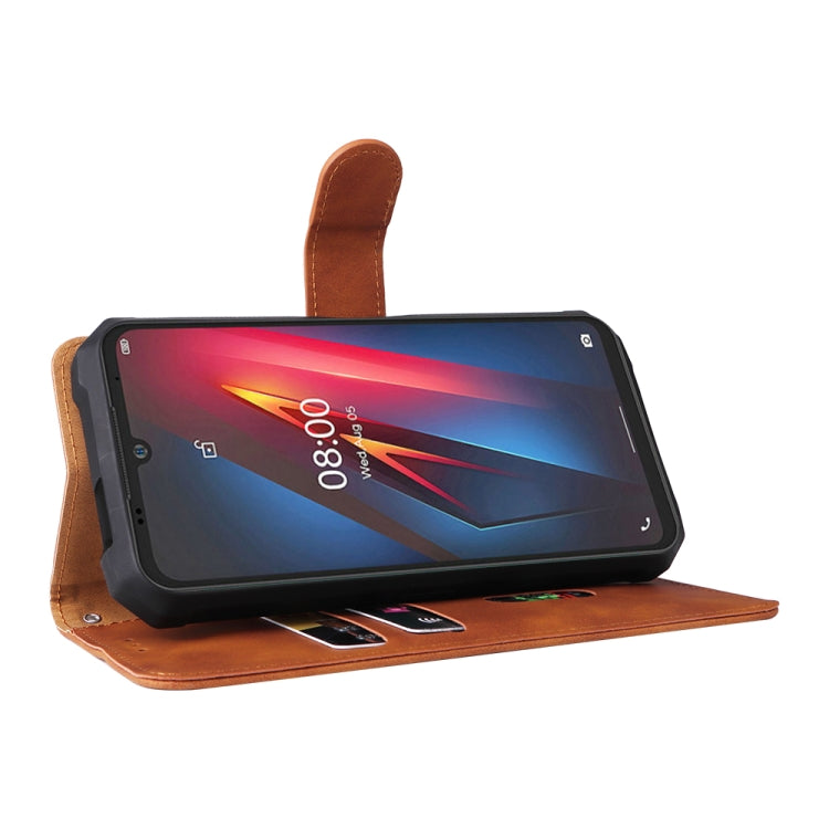 For Ulefone Armor 8 Skin Feel Magnetic Buckle Calf Texture Leather Phone Case(Brown) by buy2fix