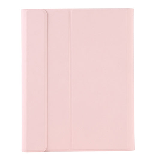 T098B Candy Color Skin Feel Texture Bluetooth Keyboard Leather Case with Pen Holder For iPad Air 11 2024 / 2025 / Air 4 10.9 2020 / Air 5 10.9 2022 (Pink) by buy2fix