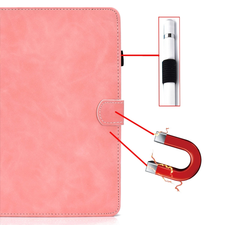 For Samsung Galaxy Tab S8 / S7 Cowhide Texture Smart Leather Tablet Case(Rose Gold) by buy2fix