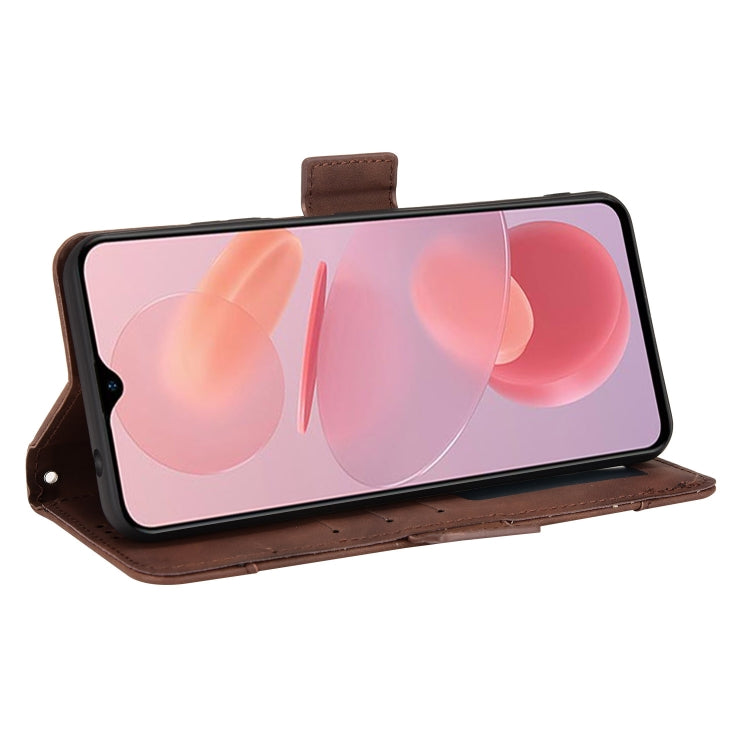 For Ulefone Note 12P Skin Feel Calf Pattern Leather Phone Case(Brown) by buy2fix