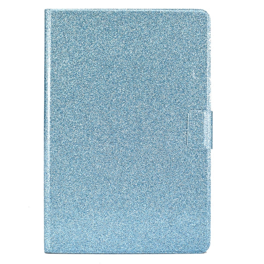 For Samsung Galaxy Tab S8 / S7 Varnish Glitter Powder Smart Leather Tablet Case(Blue) by buy2fix