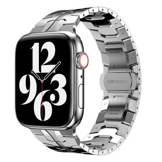 Steel Watch Band For Apple Watch Ultra 49mm&Watch Ultra 2 49mm / Series 9&8&7 45mm / SE 3&SE 2&6&SE&5&4 44mm / 3&2&1 42mm(Silver) by buy2fix
