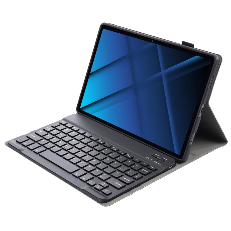AK16 Lambskin Texture Bluetooth Keyboard Leather Case For Lenovo Tab 6 5G 10.3 inch(Black) by buy2fix