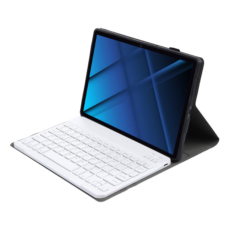 AK16 Lambskin Texture Bluetooth Keyboard Leather Case For Lenovo Tab 6 5G 10.3 inch(Rose Gold) by buy2fix