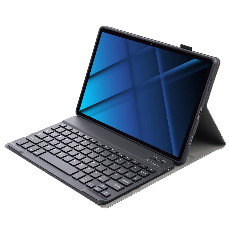 AK16 Lambskin Texture Bluetooth Keyboard Leather Case For Lenovo Tab 6 5G 10.3 inch(Blue) by buy2fix