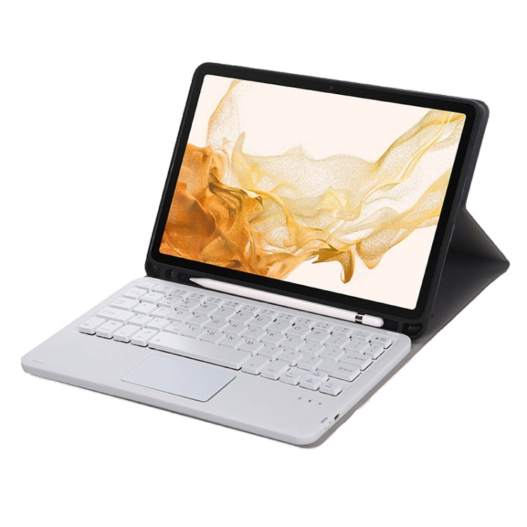 A700B-A Bluetooth Keyboard Leather Case with Pen Slot & Touchpad For Samsung Galaxy Tab S8 11 inch SM-X700 / SM-X706(Gold) by buy2fix