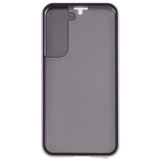 For Samsung Galaxy S22 5G Anti-peeping Magnetic Double-sided Tempered Glass Phone Case(Purple) by buy2fix