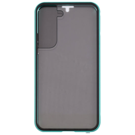 For Samsung Galaxy S22 5G Anti-peeping Magnetic Double-sided Tempered Glass Phone Case(Green) by buy2fix