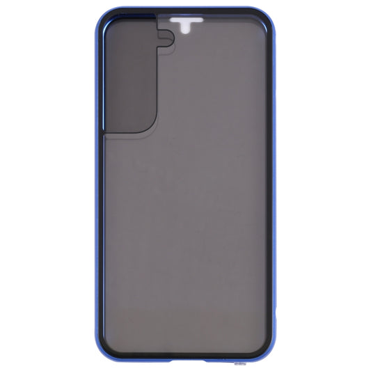 For Samsung Galaxy S22 5G Anti-peeping Magnetic Double-sided Tempered Glass Phone Case(Blue) by buy2fix