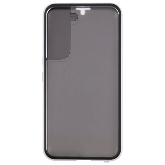 For Samsung Galaxy S22 5G Anti-peeping Magnetic Double-sided Tempered Glass Phone Case(Silver) by buy2fix