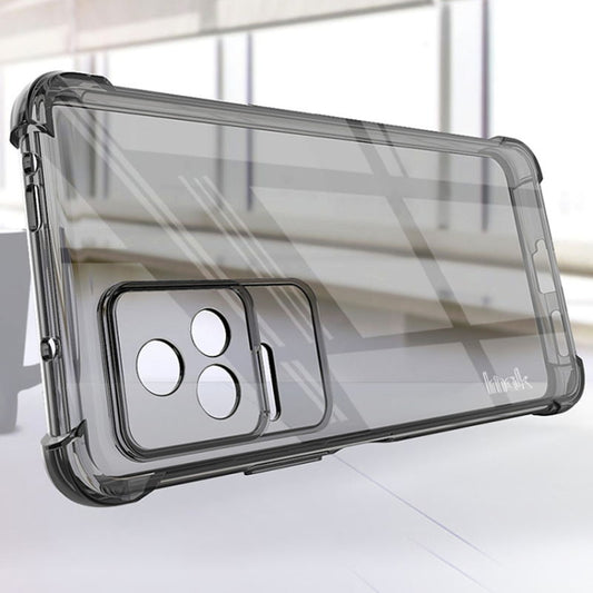 For Xiaomi Redmi K40S 5G imak TPU Phone Case with Screen Protector(Transparent Black) by imak