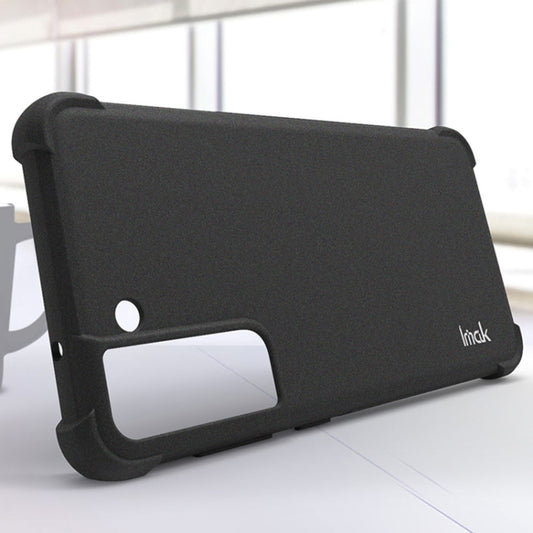 For Samsung Galaxy S21 FE 5G IMAK All-inclusive Shockproof Airbag TPU Case (Matte Black) by imak