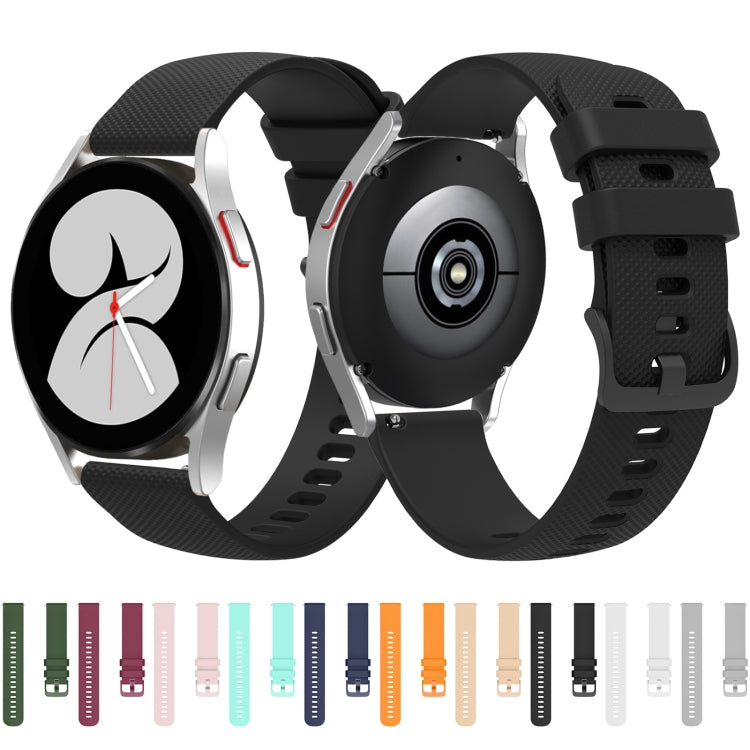 22mm Pockmarked Tonal Buckle Silicone Watch Band for Huawei Watch / Samsung Galaxy Watch(Grey) by buy2fix