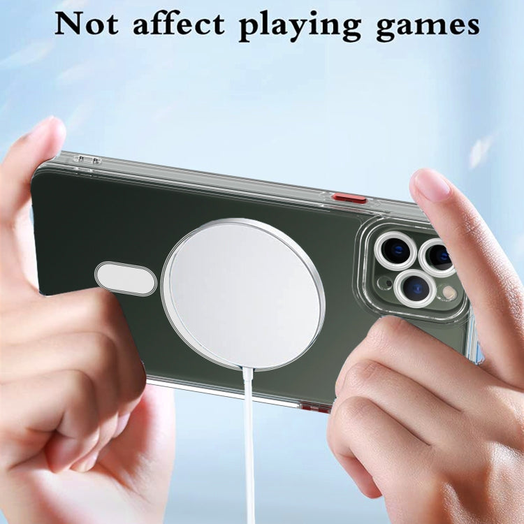 For iPhone 11 Pro Max Cat-eye TPU + Acrylic Magsafe Phone Case (Purple) by buy2fix