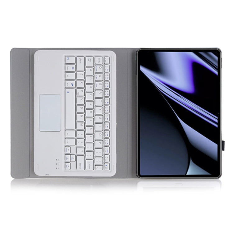 OP11-A Lambskin Texture Ultra-thin Bluetooth Keyboard Leather Case with Touchpad For OPPO Pad 11 inch(Purple) by buy2fix