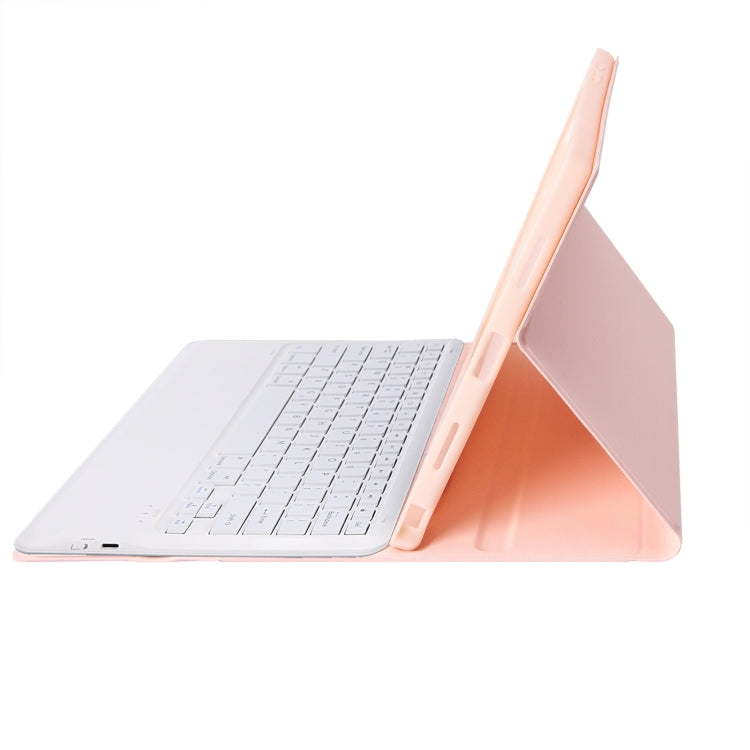 A800B Candy Color Detachable Bluetooth Keyboard Case with Pen Slot for Samsung Galaxy Tab S8+ / S7+ / S7 FE(Pink) by buy2fix