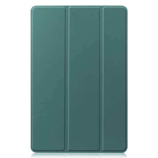 For Samsung Galaxy Tab S8 Three-folding Holder Custer Texture Leather Tablet Case(Green) by buy2fix