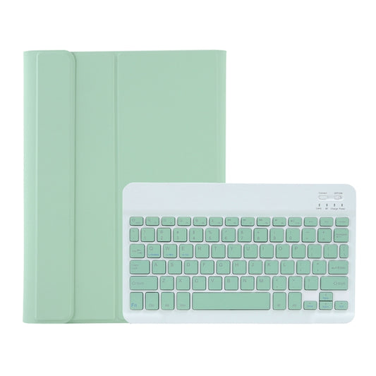 A610B Candy Color Bluetooth Keyboard Leather Case with Pen Slot For Samsung Galaxy Tab S6 Lite 10.4 inch SM-P610 / SM-P615(Light Green) by buy2fix