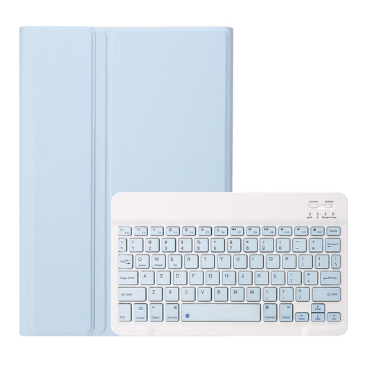 A610B Candy Color Bluetooth Keyboard Leather Case with Pen Slot For Samsung Galaxy Tab S6 Lite 10.4 inch SM-P610 / SM-P615(White Ice) by buy2fix