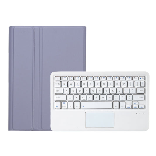 A610B-A Candy Color Bluetooth Keyboard Leather Case with Pen Slot & Touchpad For Samsung Galaxy Tab S6 Lite 10.4 inch SM-P610 / SM-P615(Purple) by buy2fix