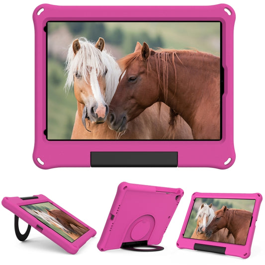 For iPad 10.2 2021 / 2020 / 2019 EVA Handle Holder Tablet Case(Rose Red) - iPad 10.2 Cases by buy2fix | Online Shopping UK | buy2fix