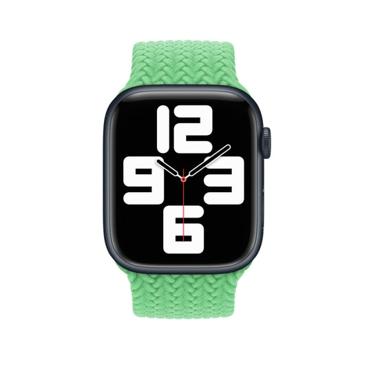 135mm Nylon Braided Watch Band For Apple Watch Ultra 49mm&Watch Ultra 2 49mm / Series 9&8&7 45mm / SE 3&SE 2&6&SE&5&4 44mm / 3&2&1 42mm (Green) by buy2fix