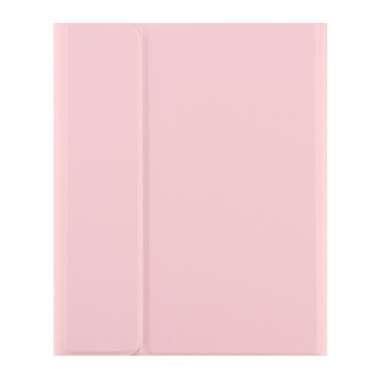 Round Cap Bluetooth Keyboard Leather Case with Pen Slot for Samsung Galaxy Tab S6 Lite, Specification:without Touchpad(Pink+Pink Keyboard) by buy2fix