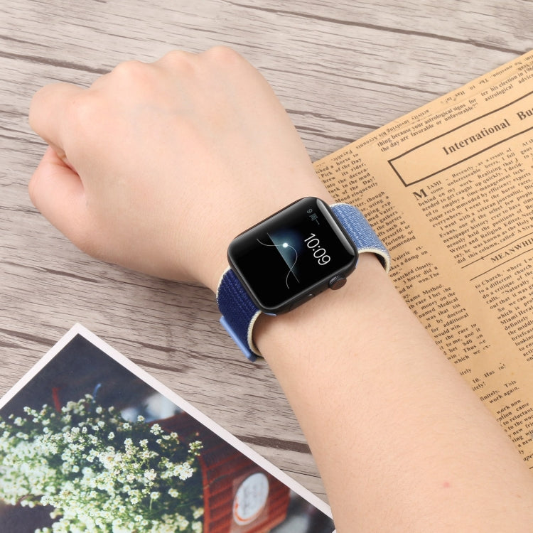 Nylon Watch Band For Apple Watch Ultra 49mm&Watch Ultra 2 49mm / Series 9&8&7 45mm / SE 3&SE 2&6&SE&5&4 44mm / 3&2&1 42mm(New Rainbow) by buy2fix